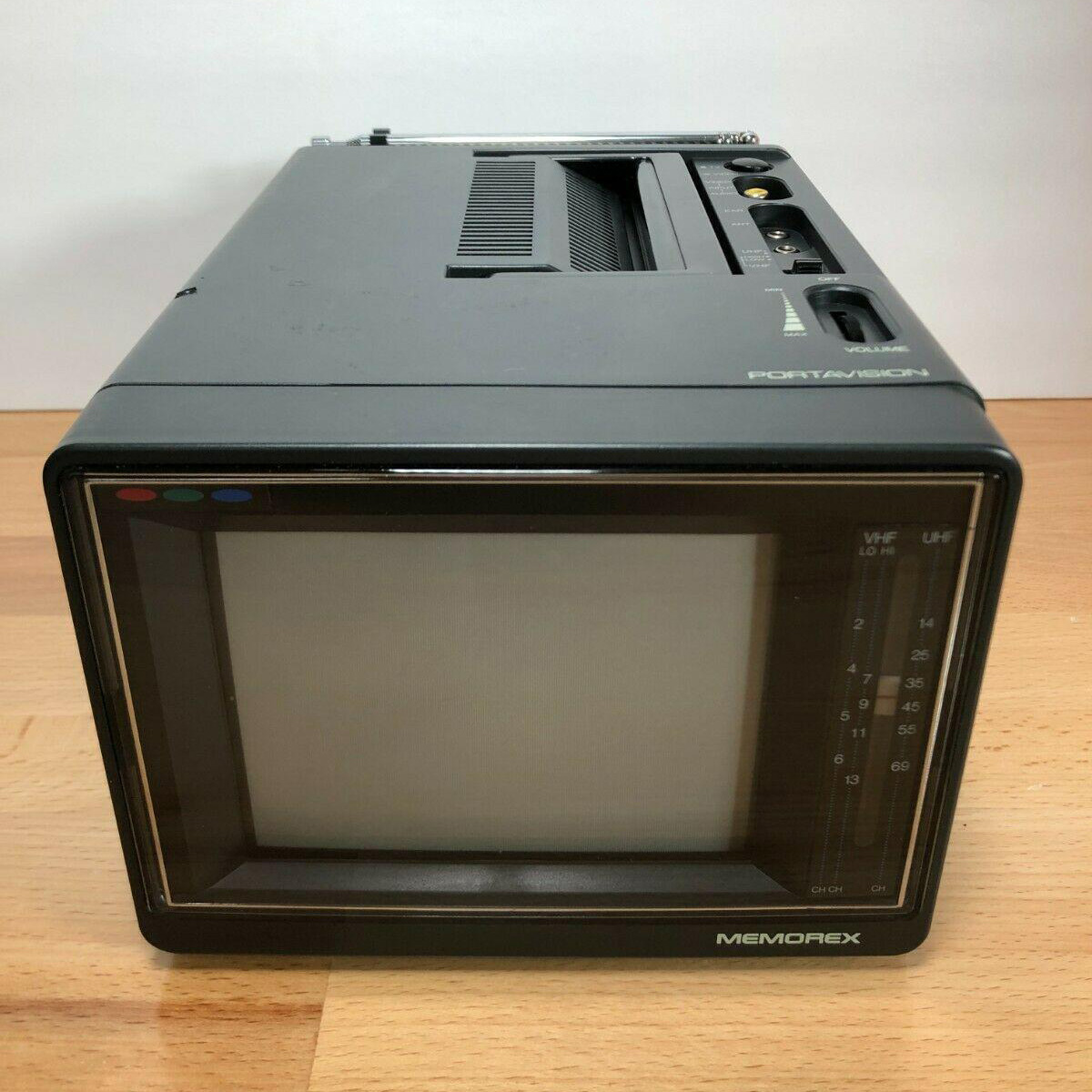 1992 memorex portavision mini color tv